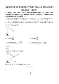 2025届吉林省长春市东北师范大学附属中学高三上学期第二次摸底考试物理试题 （解析版）