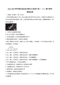 2024-2025学年湖北省宜昌市部分示范高中高一（上）期中联考物理试卷（含答案）
