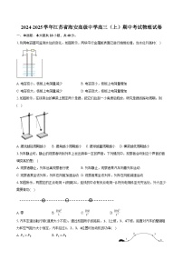 2024-2025学年江苏省海安高级中学高三（上）期中考试物理试卷（含答案）