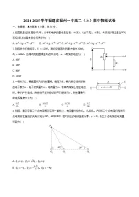 2024-2025学年福建省福州一中高二（上）期中物理试卷（含答案）