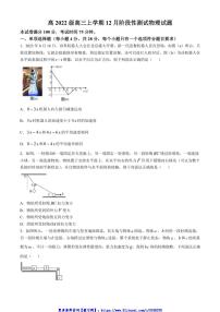 2024～2025学年四川省成都市某中学高三(上)12月月考物理试卷(含答案)