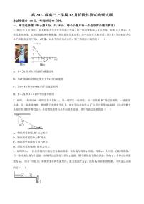 四川省成都市树德中学2024-2025学年高三上学期12月月考物理试题（含答案）