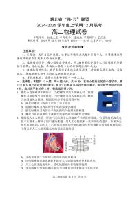 湖北省腾云联盟2024-2025学年高二上学期12月联考物理试卷