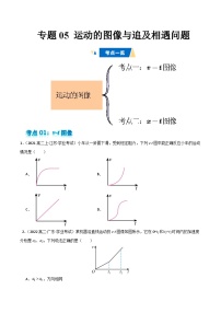 专题05 运动的图像与追及相遇问题-备战2025年高中学业水平合格考物理真题分类汇编（全国通用）