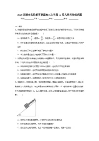 2025届湖南名校教育联盟高三上学期12月大联考物理试题