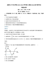 精品解析：四川省成都七中万达学校2023-2024学年高二上学期11月期中物理试题（解析版）