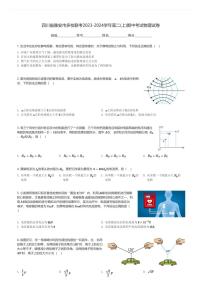 四川省雅安市多校联考2023-2024学年高二(上)期中考试物理试卷(含解析)