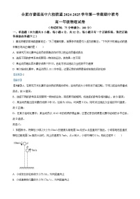 安徽省合肥市普通高中六校联盟2024-2025学年高一上学期期中考试物理试题（Word版附解析）