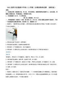 2025届四川省蓬溪中学高三上学期二诊模拟物理试题 （解析版）
