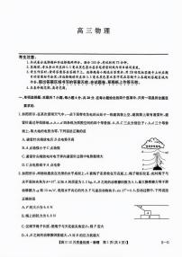 福建省漳州市九师联盟2025届高三上学期12月联考-物理试卷+答案