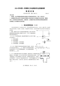 2025届上海市青浦区高三（上）一模物理试卷