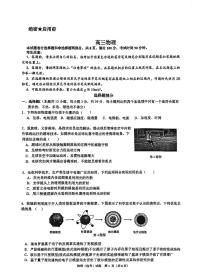 浙江省北斗星盟2025届高三上学期12月月考-物理试题+答案
