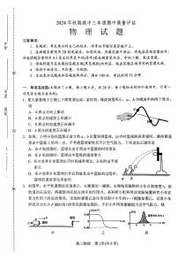 河南省南阳市2024-2025学年高三上学期11月期中考试物理试卷及参考答案