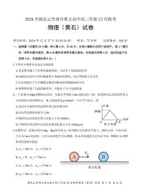 湖北省云学联盟2024-2025学年高二上学期12月月考物理试卷（PDF版附答案）