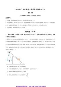 2025年广东省高考[高考]一模物理学科质量监测卷(一)试卷(原卷+解析卷)