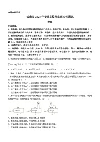 20251月高考综合改革适应性测试（八省联考）物理（云南卷）无答案