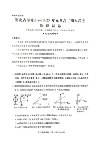 湖北省黄冈市2024-2025学年高三上学期1月期末物理试题