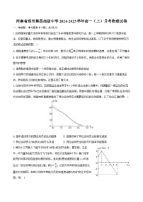 河南省郑州第四高级中学2024-2025学年高一（上）月考物理试卷