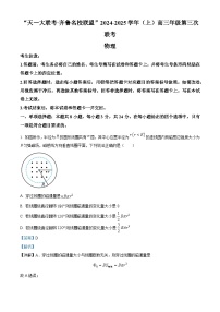 山东省齐鲁名校联盟大联考2024-2025学年高三上学期12月月考物理试题（Word版附解析）