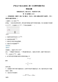 四川省泸州市泸县第五中学2025届高三上学期二模物理试卷（Word版附解析）