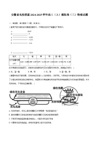 安徽省名校联盟2024-2025学年高三（上）模拟卷（二）物理试题