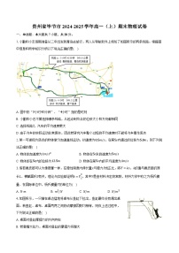 贵州省毕节市2024-2025学年高一（上）期末物理试卷