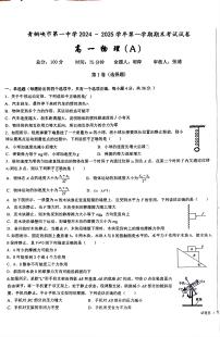 宁夏回族自治区吴忠市青铜峡市第一中学2024-2025学年高二上学期1月期末物理试题