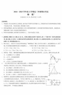 辽宁省点石联考2025届高三上学期1月期末考试物理试卷（含解析）