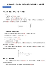 高中物理人教版 (2019)选择性必修 第一册1 简谐运动精品一课一练