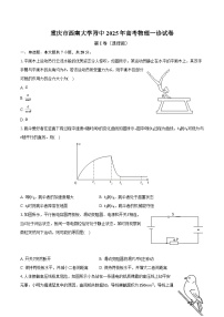 重庆市西南大学附中2025年高考物理一诊试卷（含解析）
