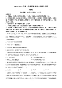 河南省部分学校2024-2025学年高一上学期12月月考物理试题（Word版附答案）
