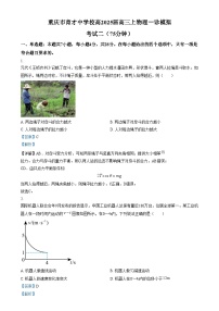 重庆市育才中学2025届高三上学期一诊模拟考试（二）物理试卷（Word版附解析）