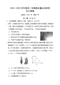 天津市五区县重点校2024-2025学年高三上学期1月期末物理试题