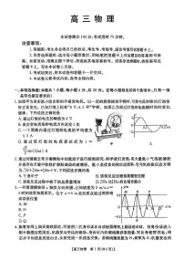 2025届广东金太阳联考高三上学期1月联考物理试卷+答案