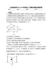 山东省滨州市2024-2025学年高三上学期1月期末物理试卷(含答案)