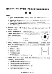 广东省潮州市2024-2025学年高三上学期期末教学质量检测物理试卷