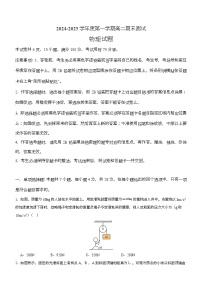 广东省阳江市高新区2024-2025学年高二上学期1月期末 物理试题