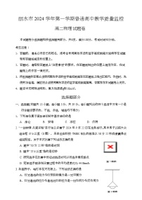 浙江省丽水市普通高中2024-2025学年高二上学期期末教学质量监控 物理试卷