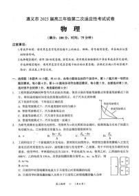 贵州省遵义市2024-2025学年高三上学期第二次适应性考试（期末）物理试题