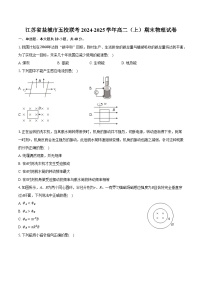 江苏省盐城市五校联考2024-2025学年高二（上）期末物理试卷