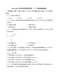 2024-2025学年贵州省贵阳市高一（上）期末物理试卷
