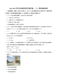 2024-2025学年云南省昆明市官渡区高一（上）期末物理试卷