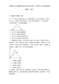 安徽省A10联盟2024-2025学年高三上学期12月质检 物理试题（C卷）