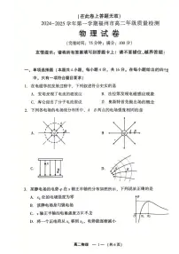 福建省福州市2024-2025学年高二上学期期末考试物理试卷（PDF版附答案）