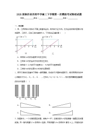 2025届陕西省西安中学高三下学期第一次模拟考试物理试题