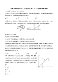 山东省烟台市2024-2025学年高三（上）期末物理试卷（含解析）