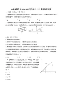 山东省烟台市2024-2025学年高三（上）期末物理试卷（含解析）