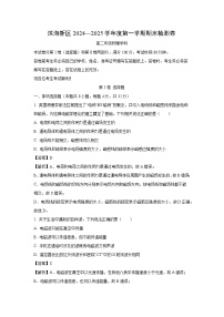 天津市滨海新区2024-2025学年高二上学期期末考试物理试题（解析版）