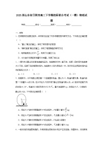 2025届山东省日照市高三下学期校际联合考试（一模）物理试题