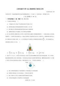 天津市南开中学2024-2025学年高三下学期第四次月考物理试卷（附参考答案）